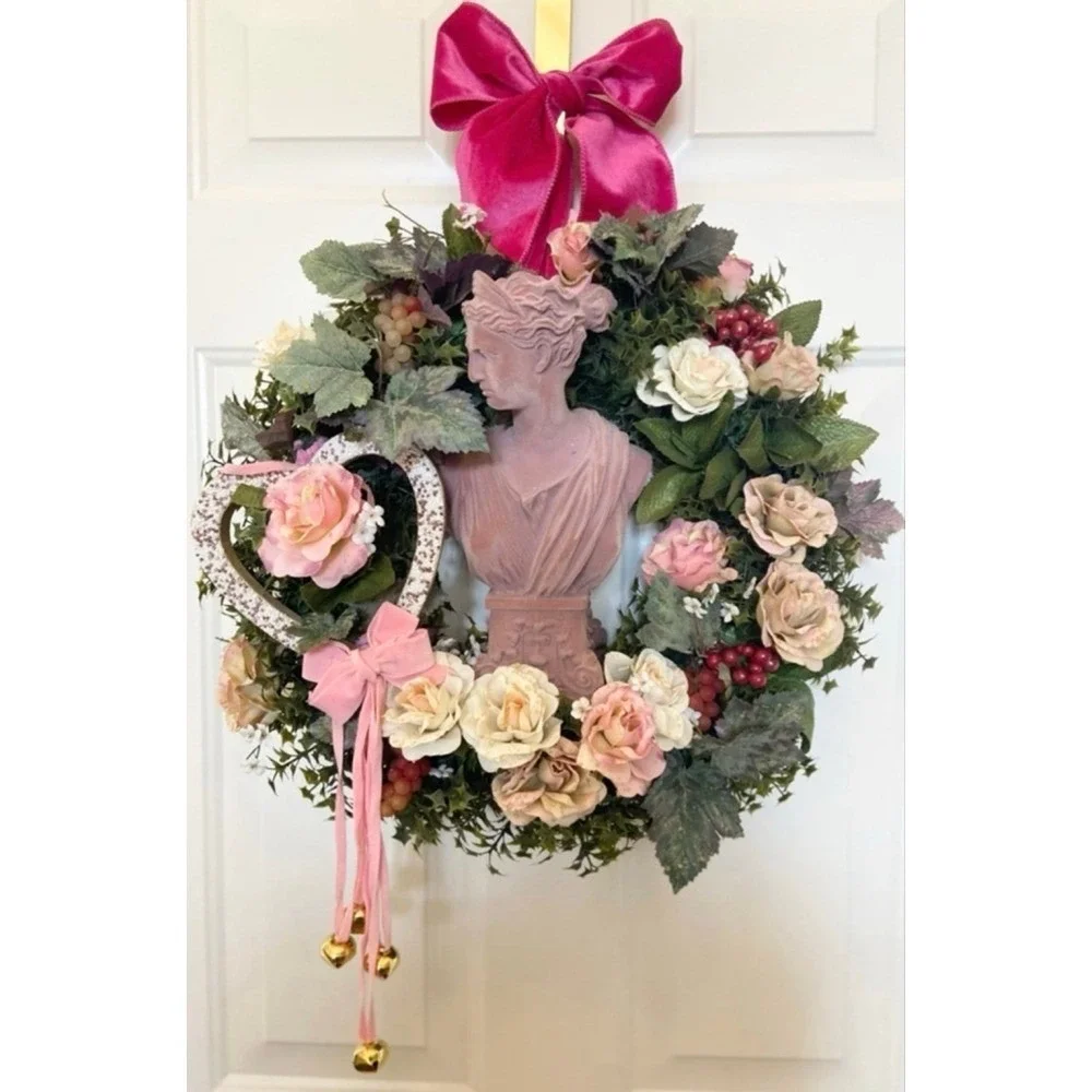 Victorian‎ Wreath for Front Door - Romantic Coquette Decor - Shabby Chic